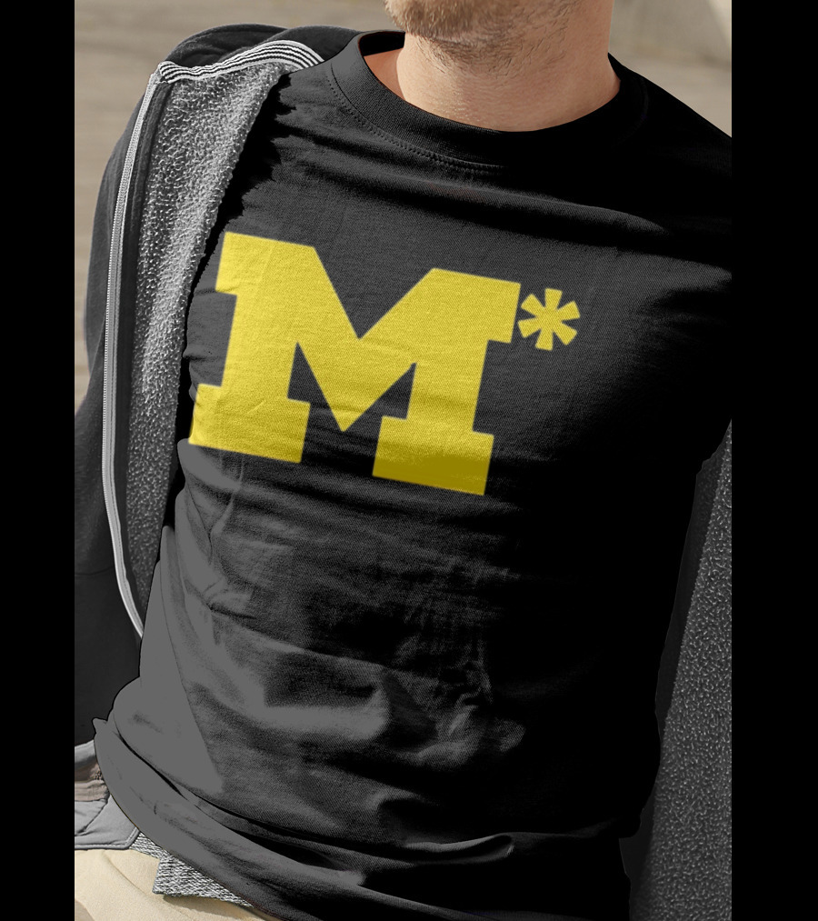 Michigan Wolverines M Asterisk 0.01 Seconds T-Shirt