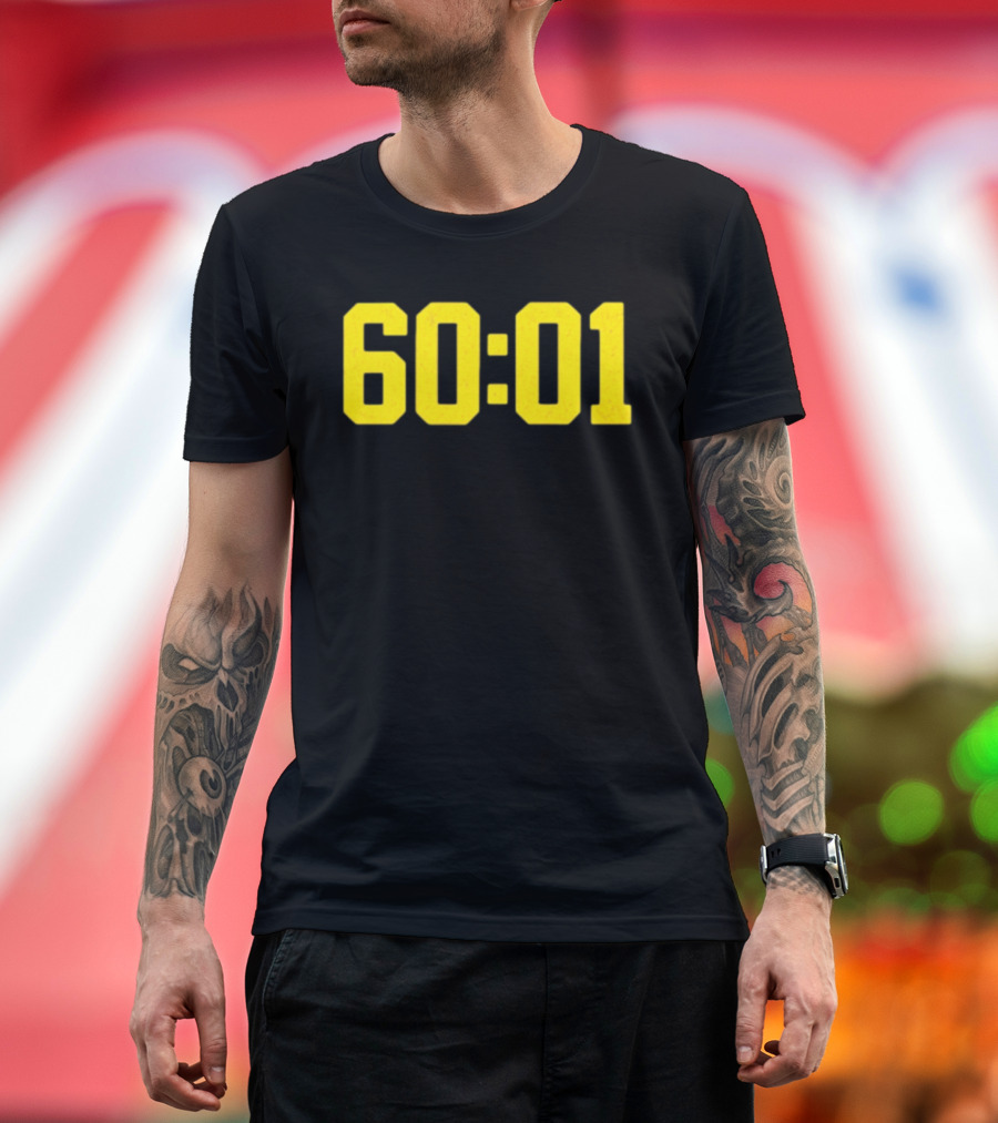Michigan Wolverines 60 01 Sports Team Victory Time Code T-Shirt