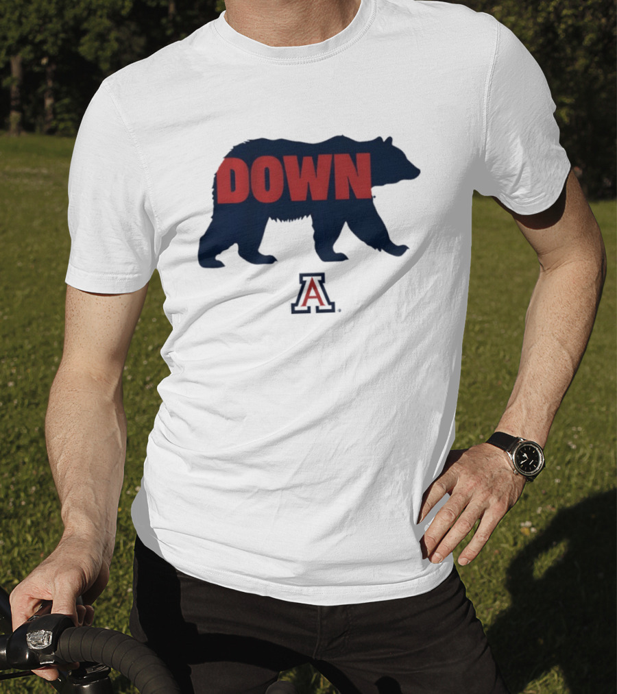 Arizona Wildcats Bear Down 2026 NCAA Men's Basketball Bear Silhouette A T-Shirt