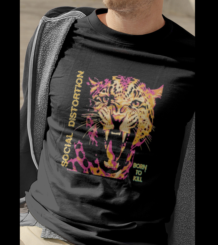 Social Distortion Born To Kill Roaring Leopard 2026 North American Tour T-Shirt