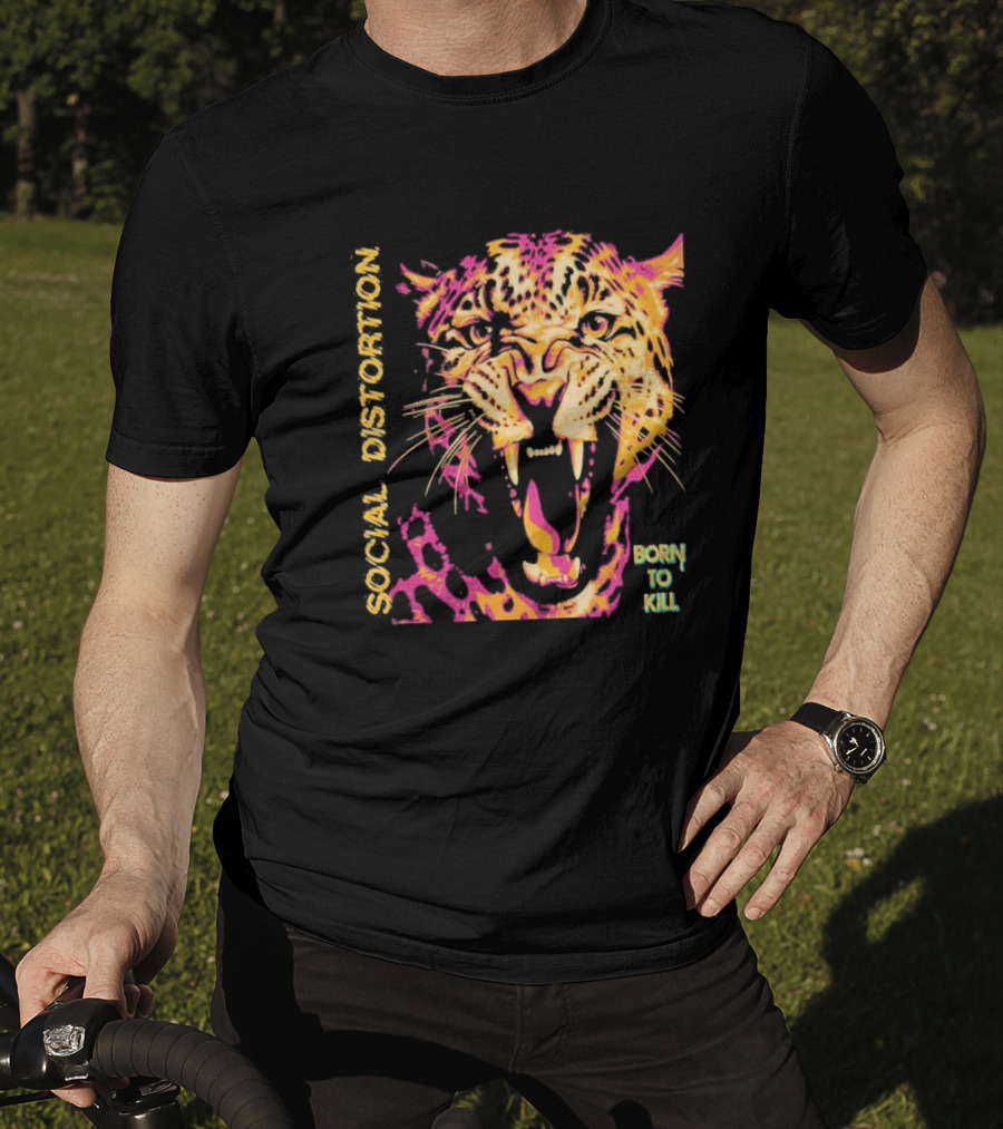 Social Distortion Born To Kill Roaring Leopard 2026 North American Tour T-Shirt