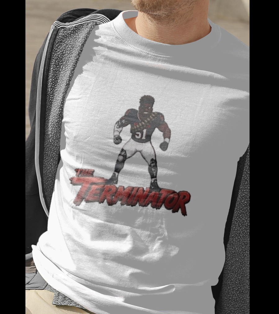 Houston Texans The Terminator Cyborg 51 Football Player T-Shirt