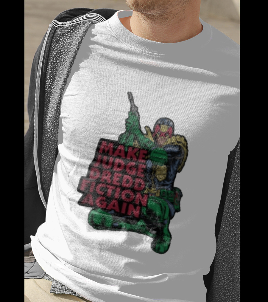 Make Judge Dredd Fiction Again Comic T-Shirt