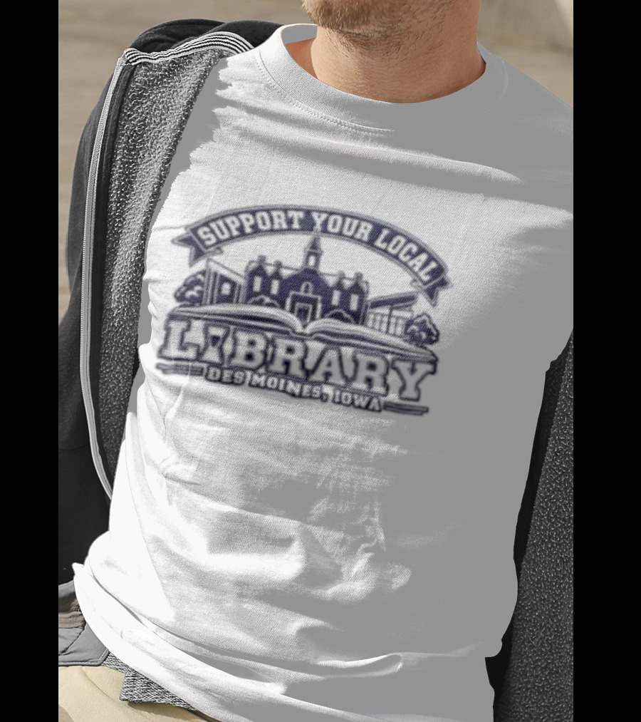 Support Your Local Library The Library Cafe T-Shirt