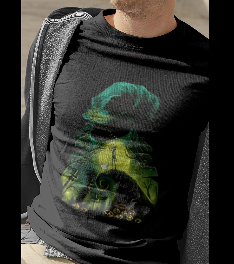 Boogie Nights Jack Skellington Halloween Graveyard Scene T-Shirt