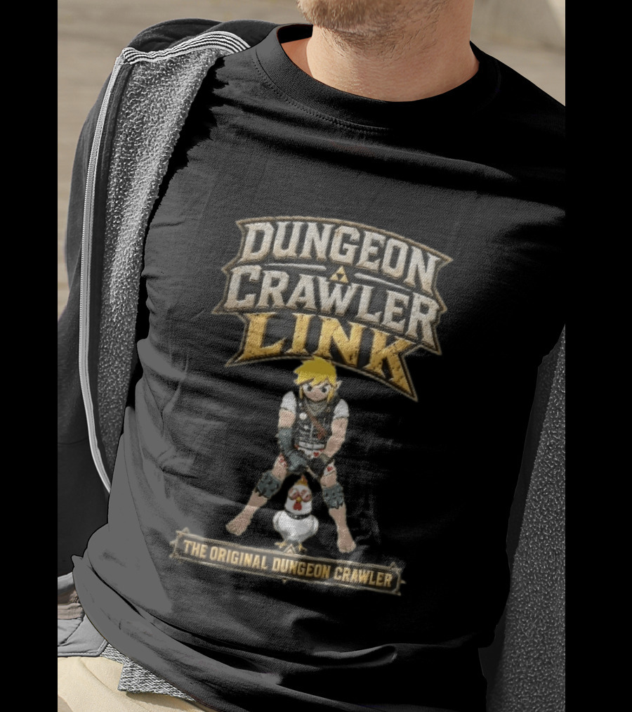 Dungeon Crawler Link The Original Dungeon Crawler Hero Heart Boxers Sunglasses Chicken T-Shirt