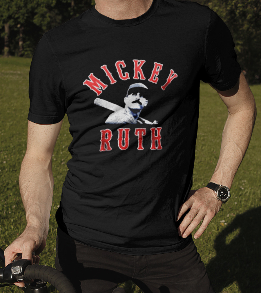 Mickey Ruth Baseball Player T-Shirt