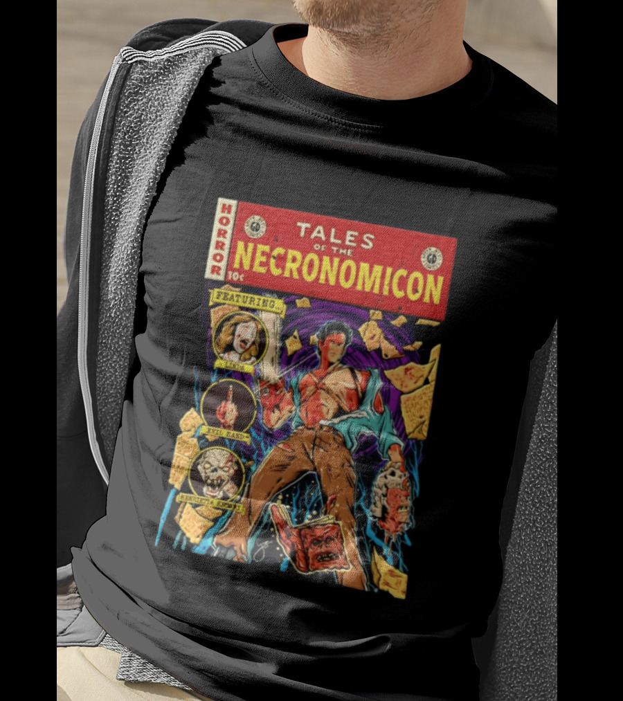 Tales Of The Necronomicon Horror Featuring Linda Evil Hand Henrietta Knoby T-Shirt