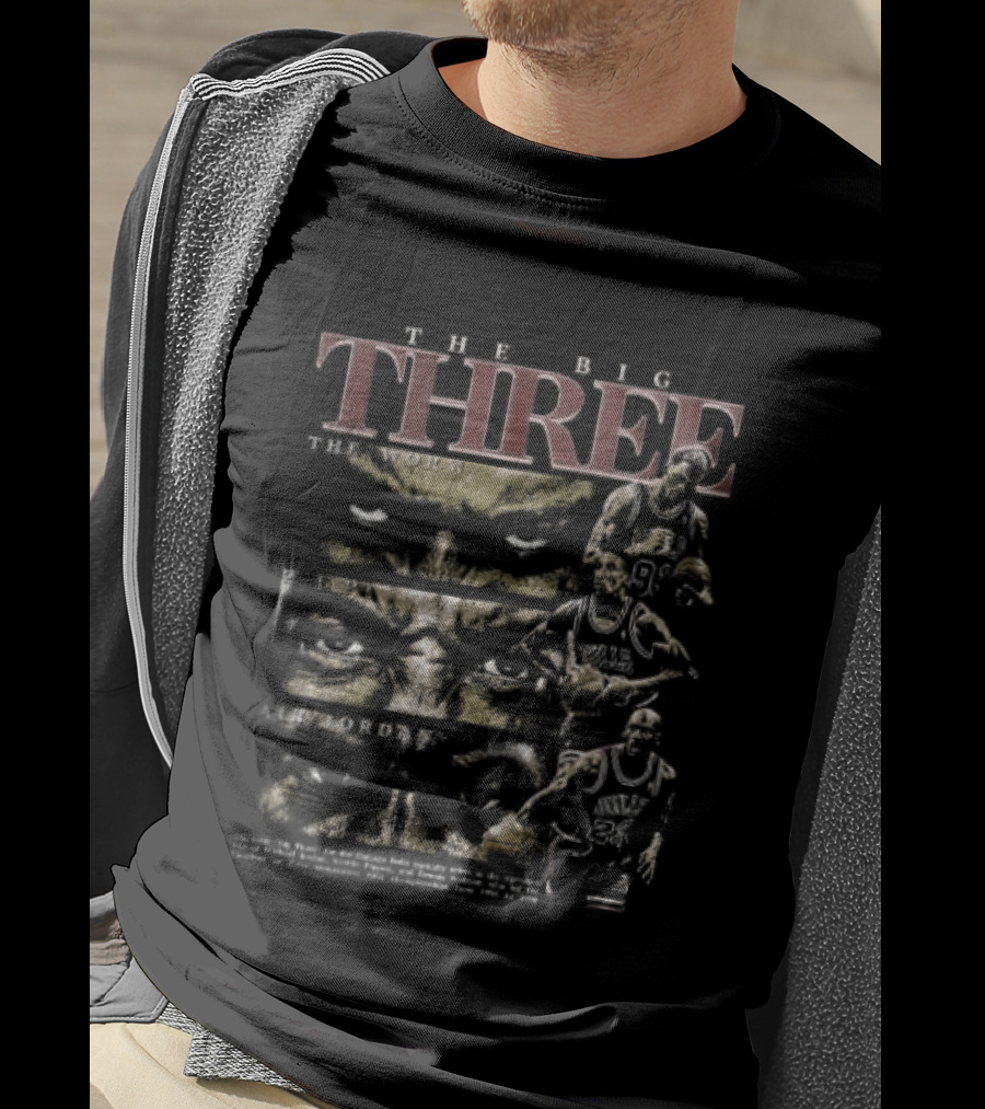 The Big Three The Worm Pip Jordan Chicago Bulls Trio Basketball Legends T-Shirt