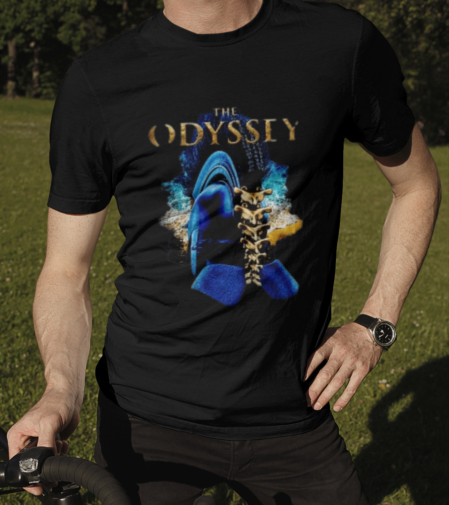 The Odyssey Warrior Helmet Spinal Cord Spine T-Shirt