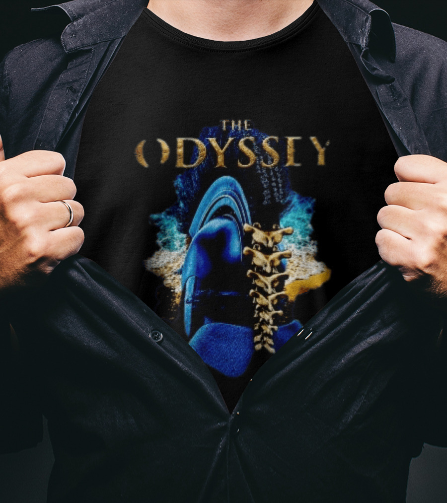 The Odyssey Warrior Helmet Spinal Cord Spine T-Shirt