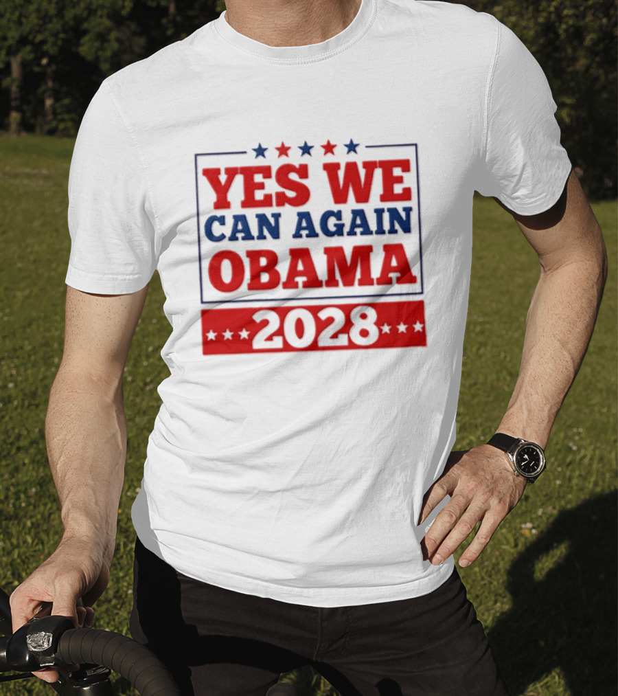 Yes We Can Again Obama 2028 Political Presidential Campaign T-Shirt