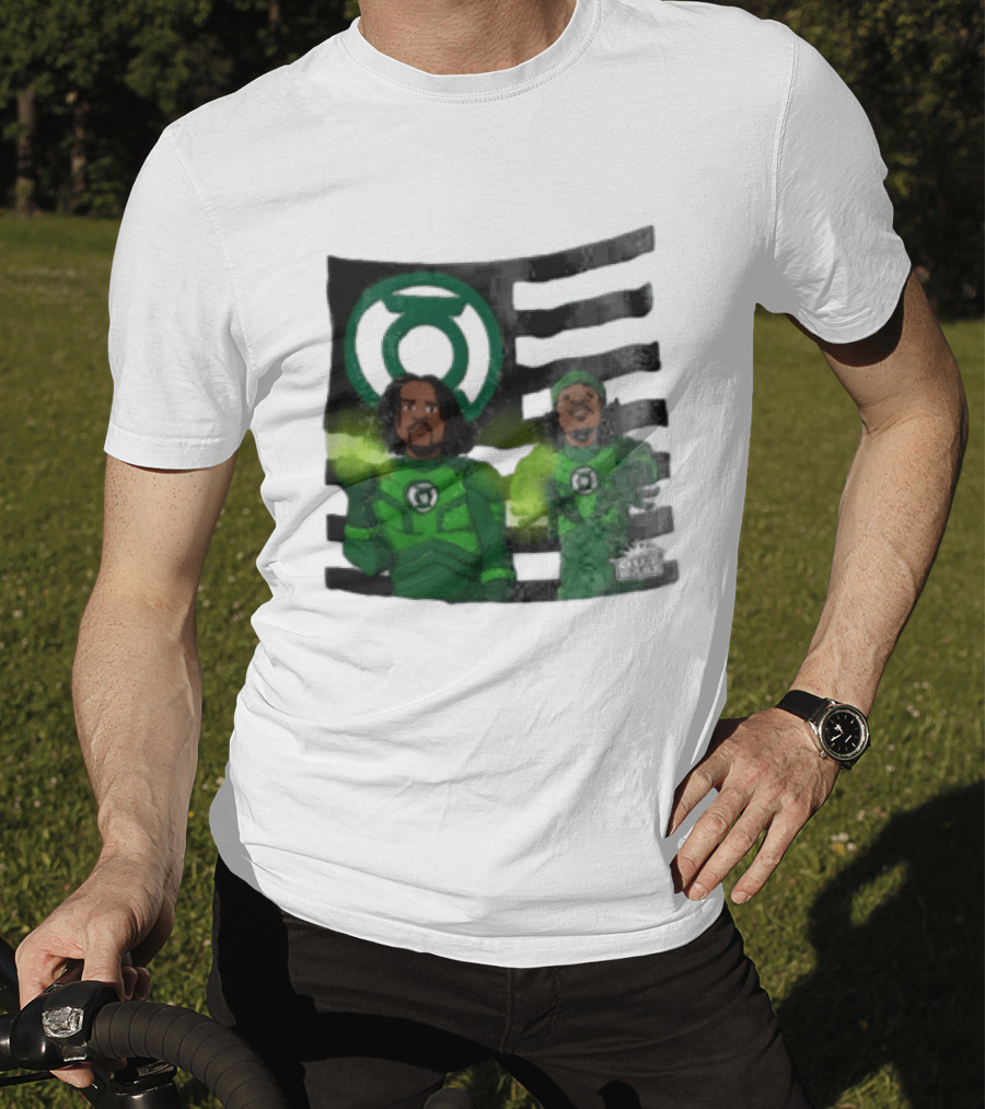 Lanterns X OutKast Comic Superheroes Green Light Power T-Shirt