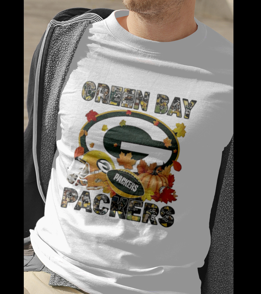 Green Bay Packers Football Fall Pumpkin Autumn 2026 Halloween T-Shirt
