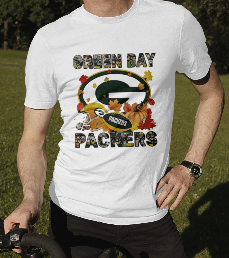 Green Bay Packers Football Fall Pumpkin Autumn 2026 Halloween T-Shirt