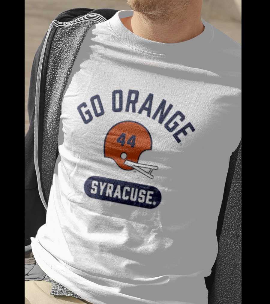 Syracuse Orange 44 Helmet Go Orange T-Shirt
