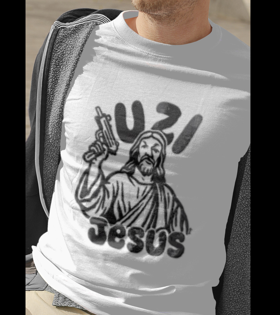 Uzi Jesus Iconic Urban Style Trend T-Shirt