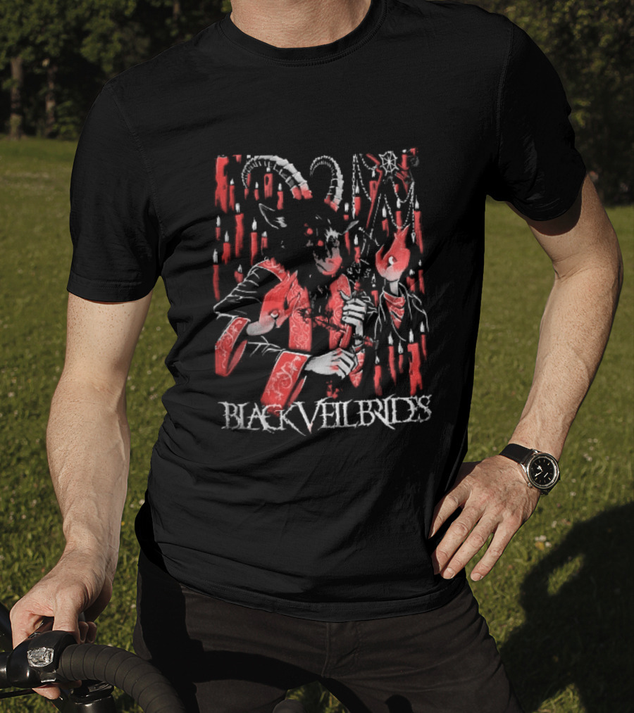 Black Veil Brides Mexico Show 2026 Demon Goat Candles Sept 11 13 2026 T-Shirt
