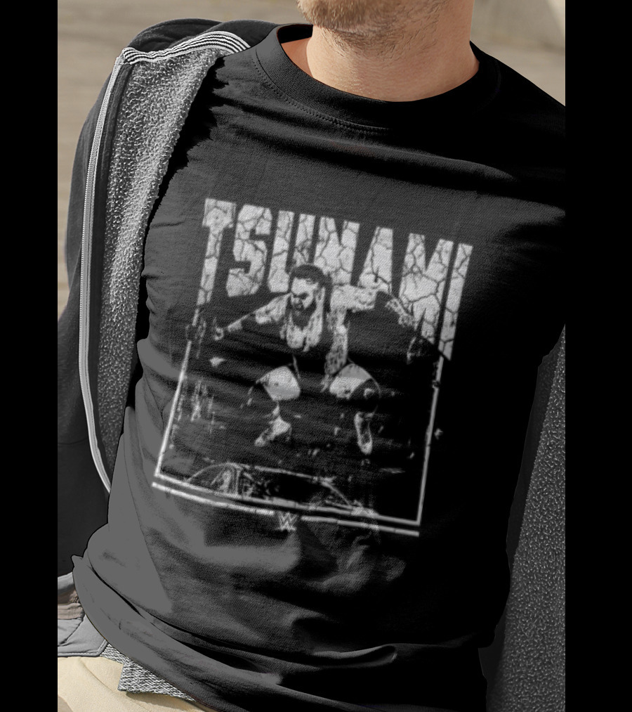 Bronson Reed Tsunami WWE Vision Wrestler Action Pose T-Shirt