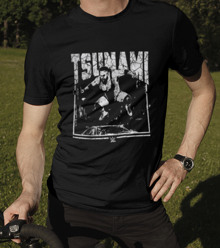 Bronson Reed Tsunami WWE Vision Wrestler Action Pose T-Shirt