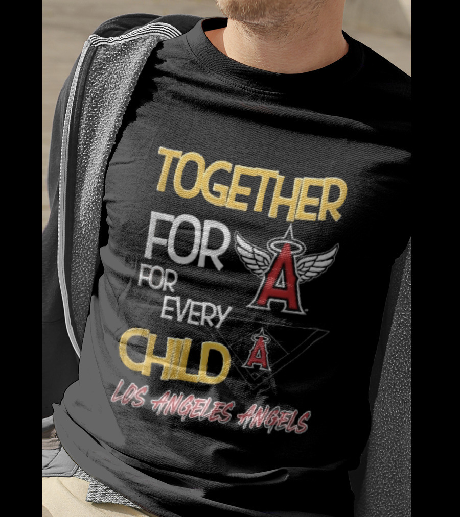 Los Angeles Angels Together For Every Child Winged Baseball Diamond T-Shirt