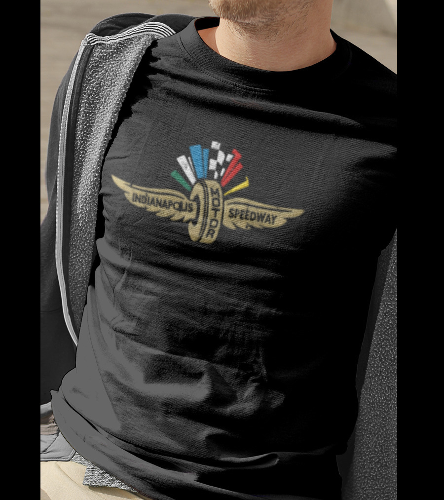 Indianapolis Motor Speedway Gold Winged Wheel Emblem 2026 T-Shirt