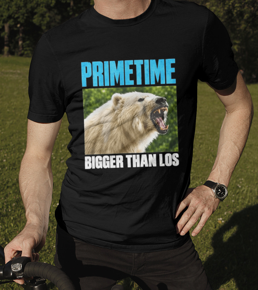 PRIMETIME Bigger Than Los Polar Bear Roaring T-Shirt