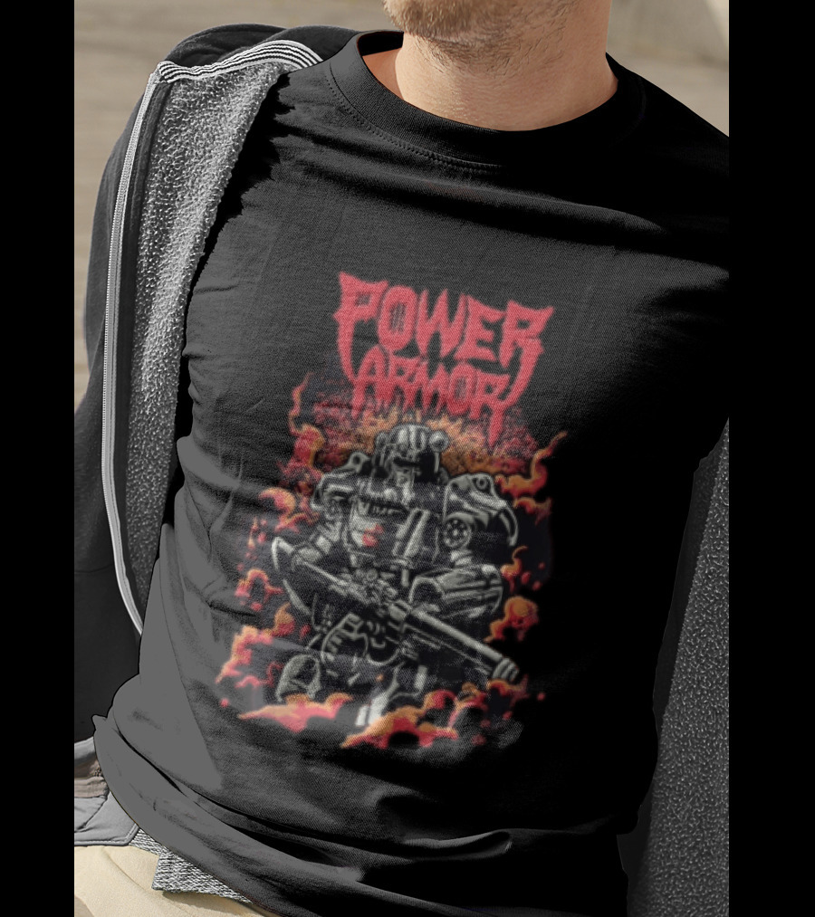 Power Armor Radioactive Fallout Gamer T-Shirt