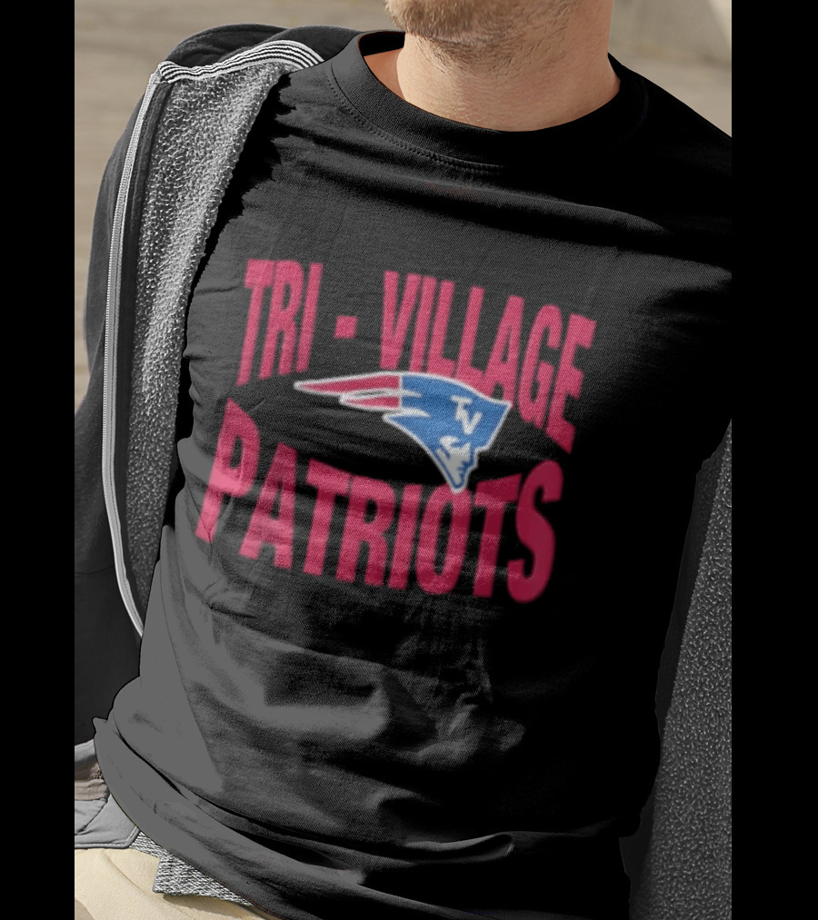 Tri Village Patriots New England Patriots Football 2026 Logo TV T-Shirt