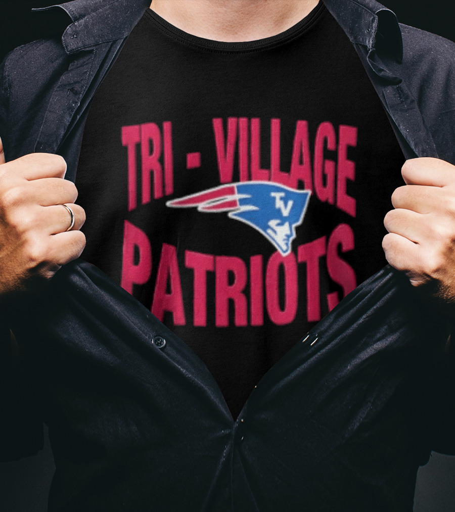 Tri Village Patriots New England Patriots Football 2026 Logo TV T-Shirt