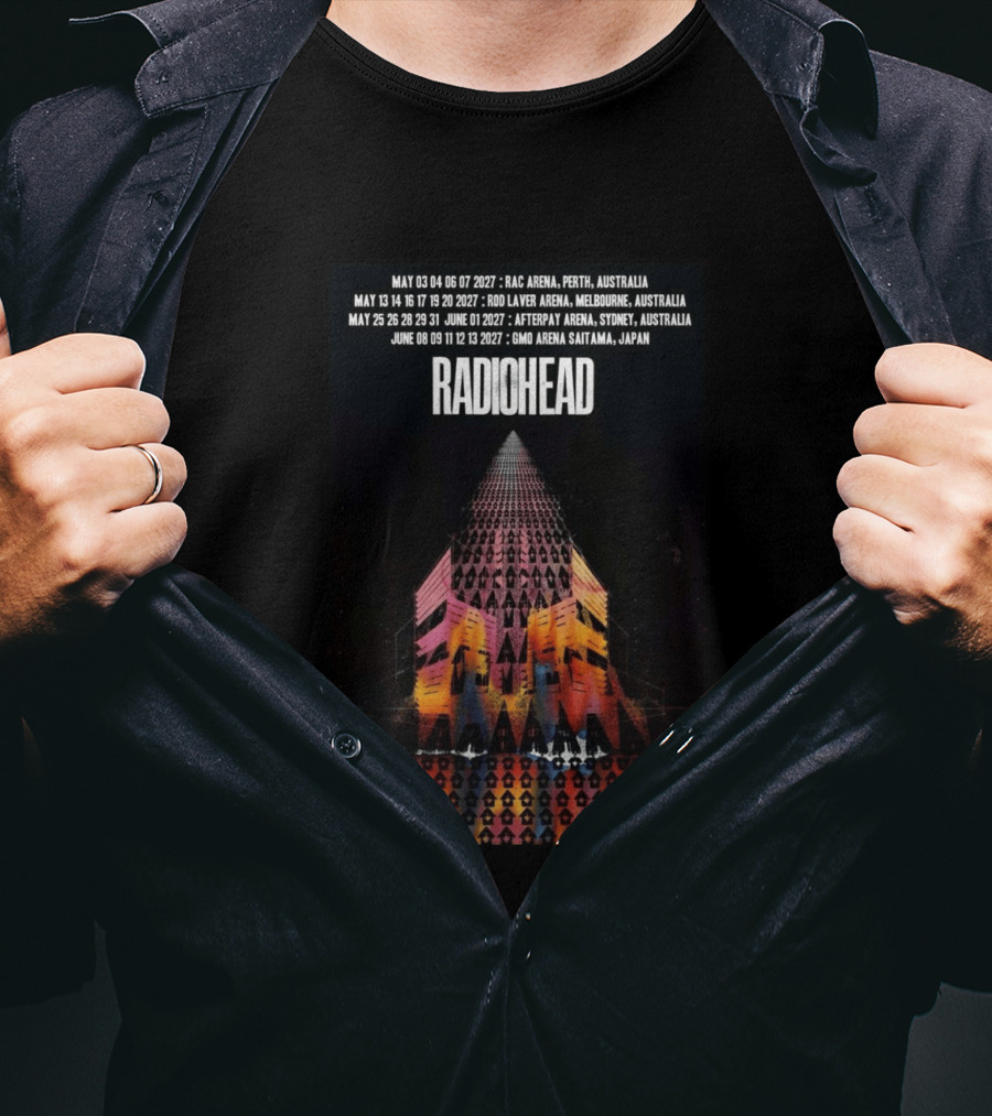 Radiohead 2027 Australia And Japan Tour Perth Melbourne Sydney Saitama May June Concert Dates T-Shirt