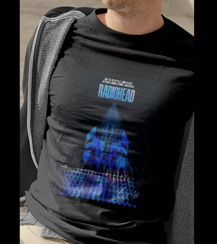 Radiohead Sydney Australia 2027 Afterpay Arena May 25 26 28 29 31 June 1 Concert T-Shirt
