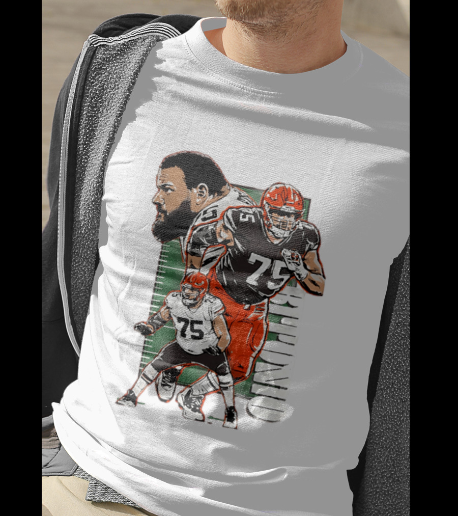 2025 Joel Bitonio Meet And Greet Browns Player Number 75 T-Shirt