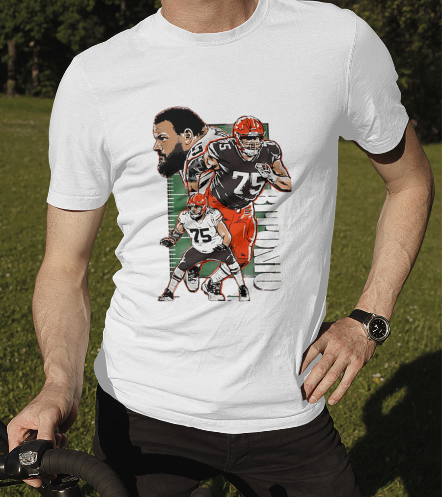 2025 Joel Bitonio Meet And Greet Browns Player Number 75 T-Shirt