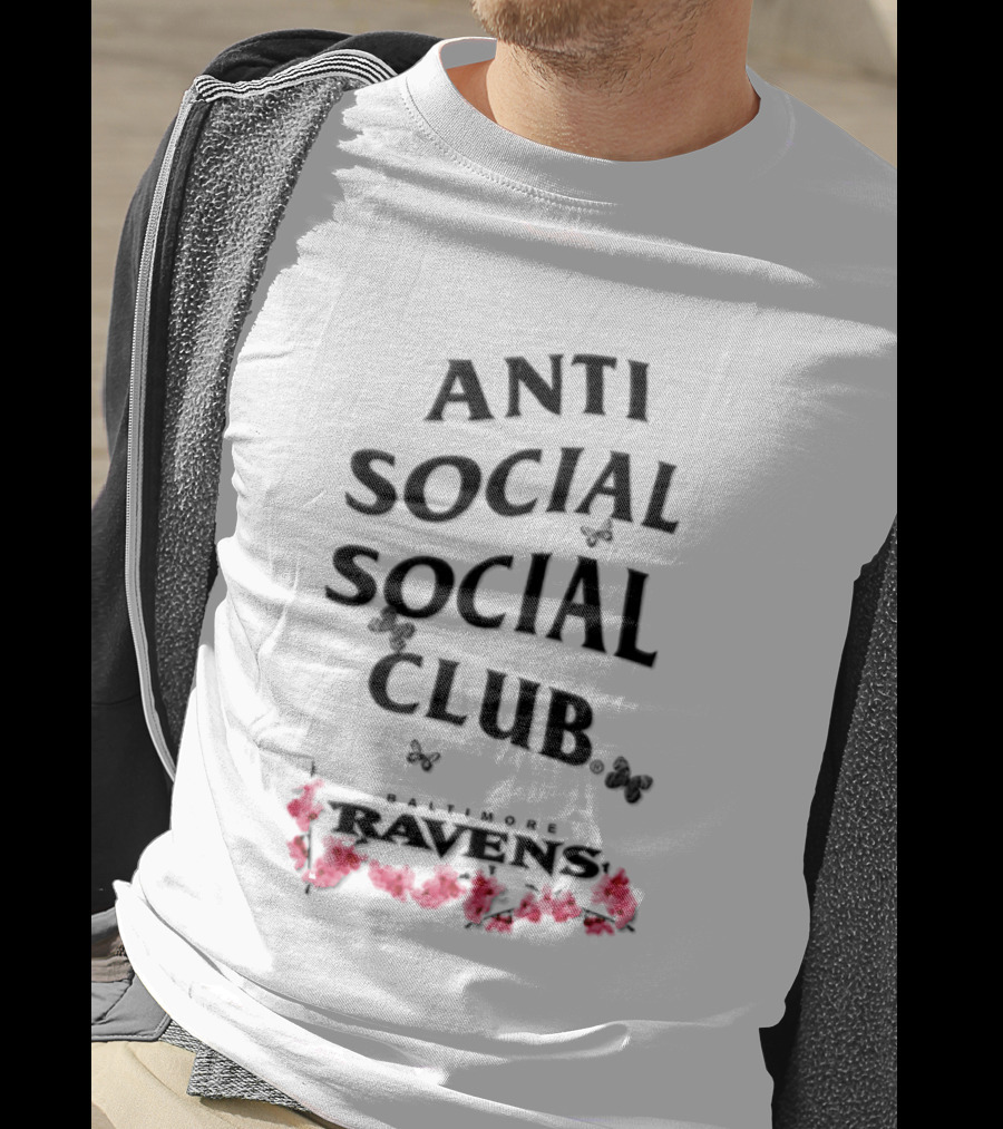 Anti Social Social Club Baltimore Ravens 2026 T-Shirt