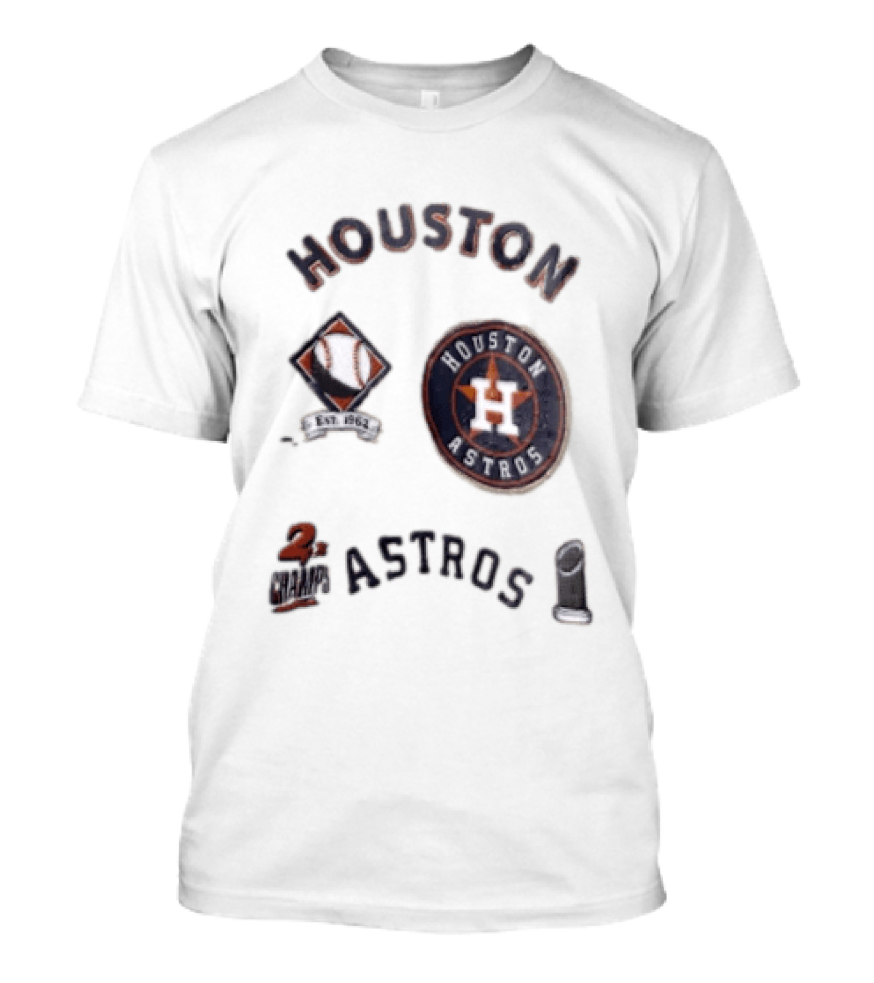 Houston Astros 2x Champs Baseball EST 1962 T-Shirt