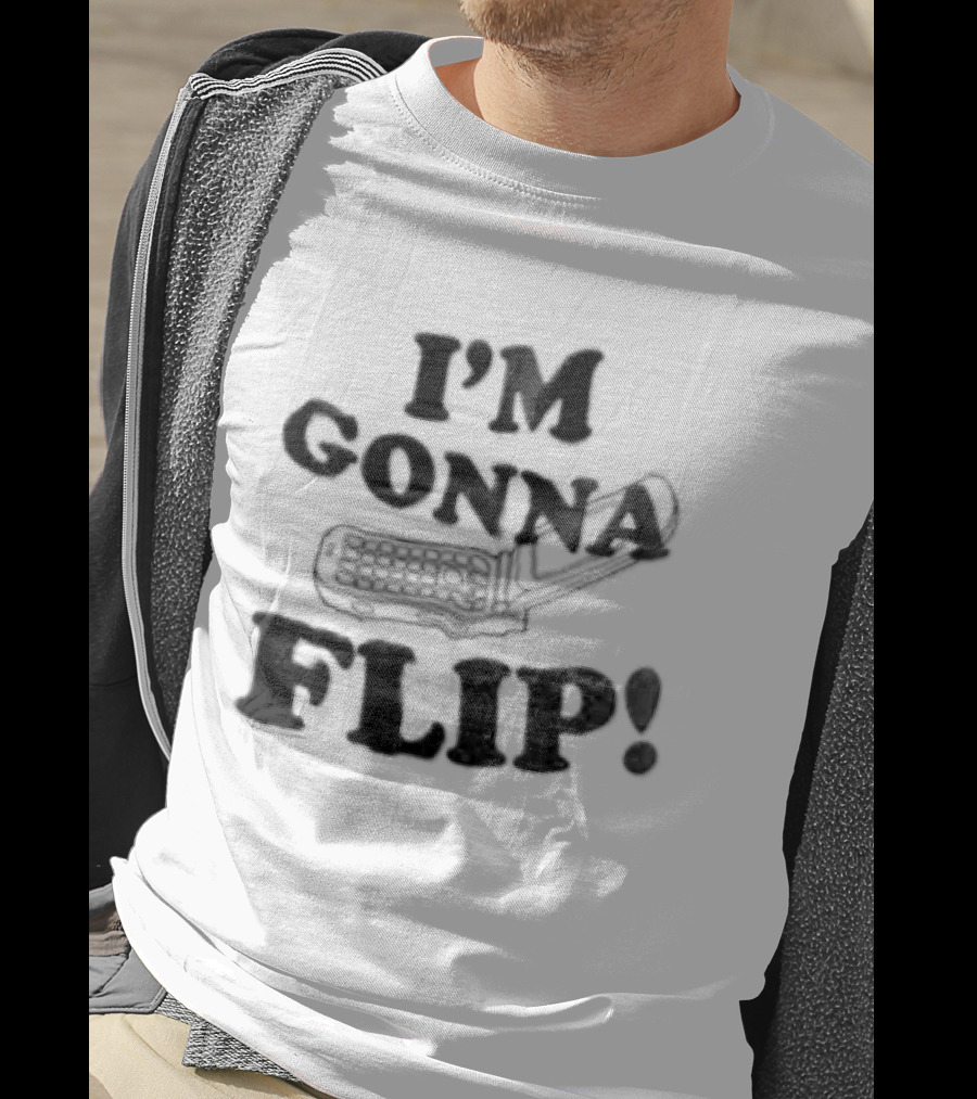 I'm Gonna Flip Retro Phrase Vintage Phone T-Shirt