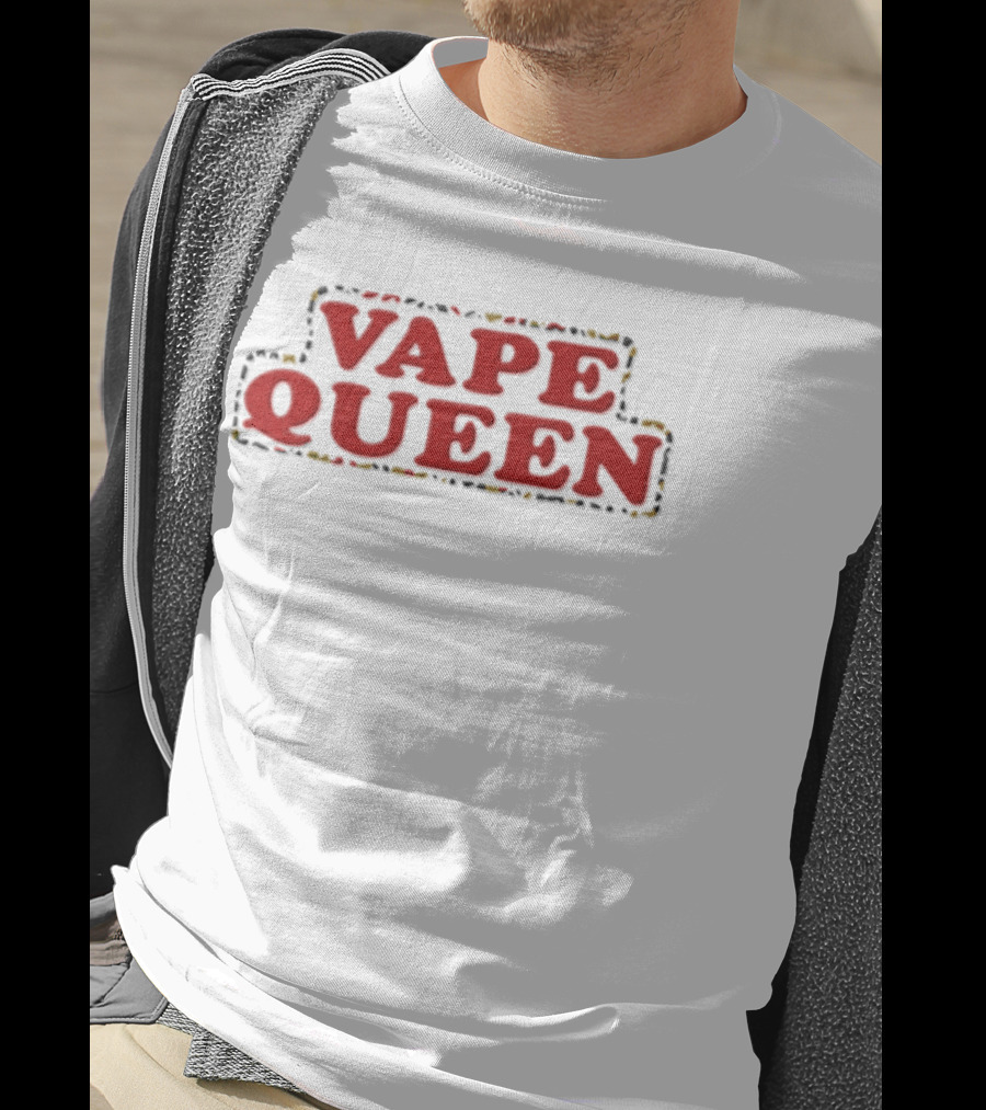 Vape Queen Vaping Statement Bold Red T-Shirt