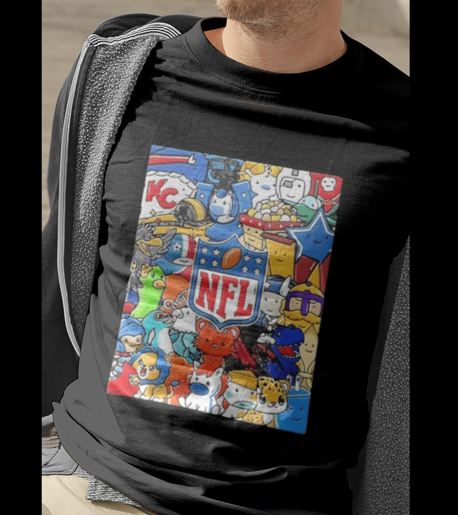 NFL KC Mascots And Football Is Officially Back 2026 T-Shirt