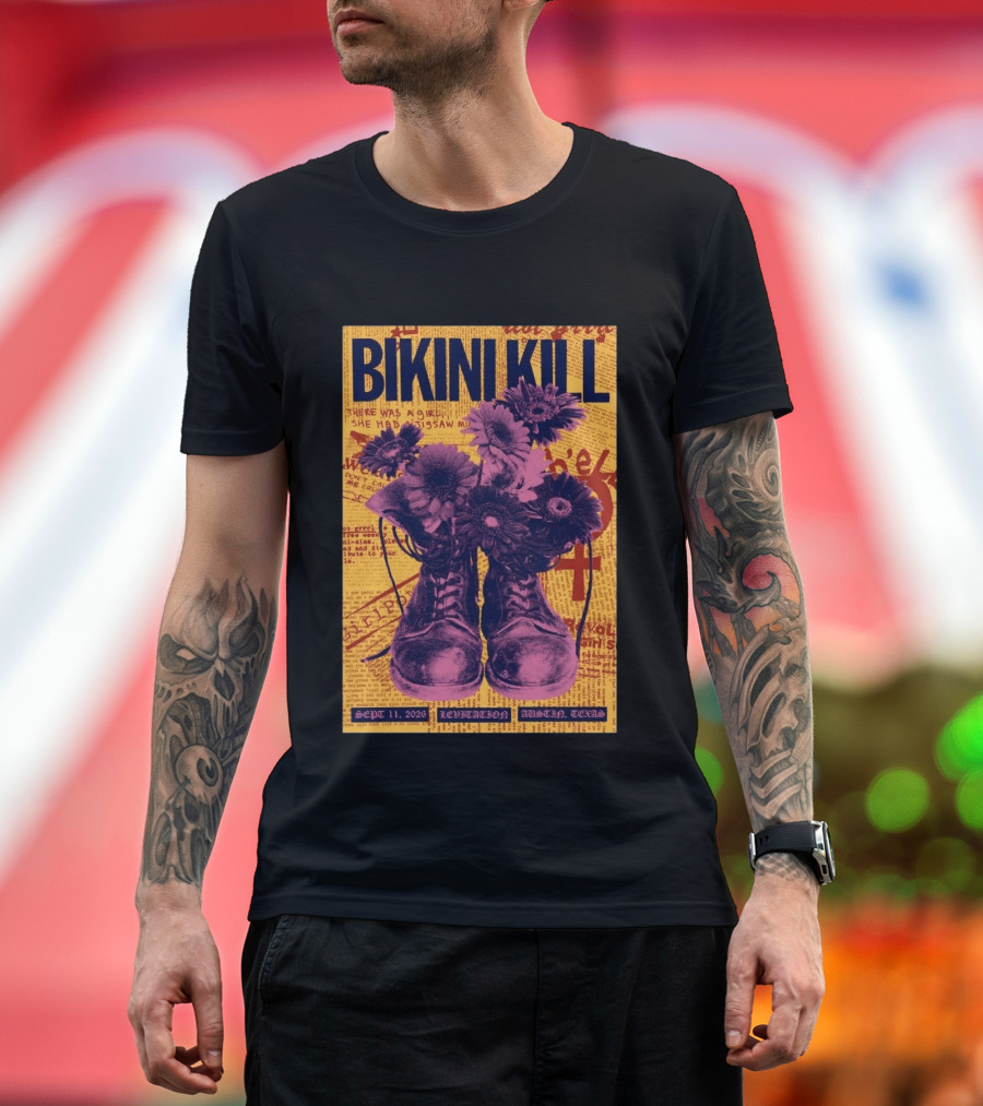 Bikini Kill Levitation Festival Austin Texas Sept 11 2026 T-Shirt