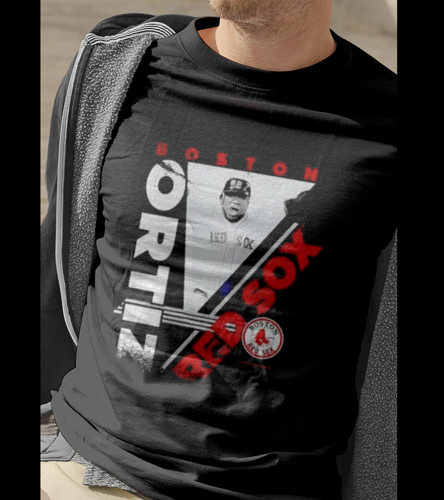 David Ortiz Boston Red Sox Celebrating T-Shirt