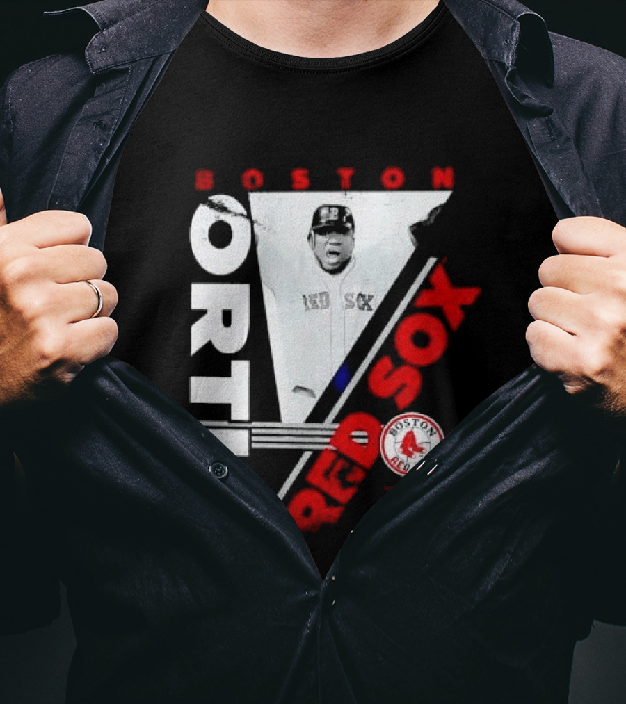 David Ortiz Boston Red Sox Celebrating T-Shirt