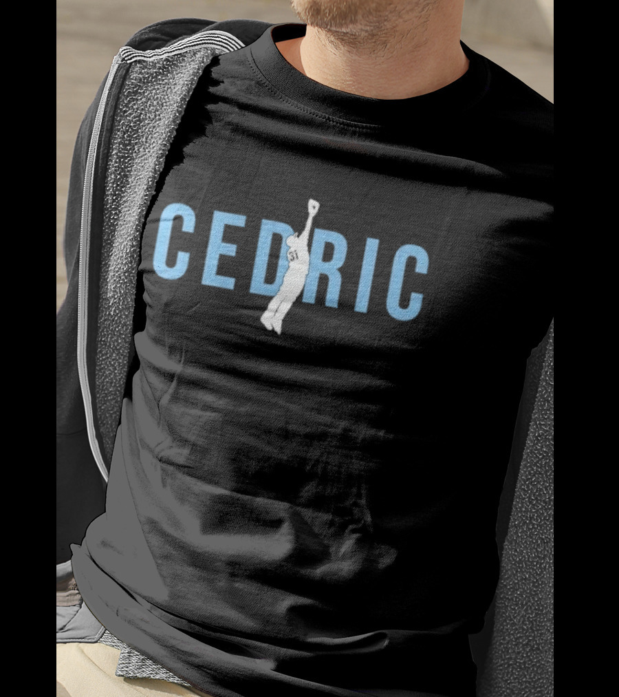Cedric Baseball Player Jumping Catch T-Shirt