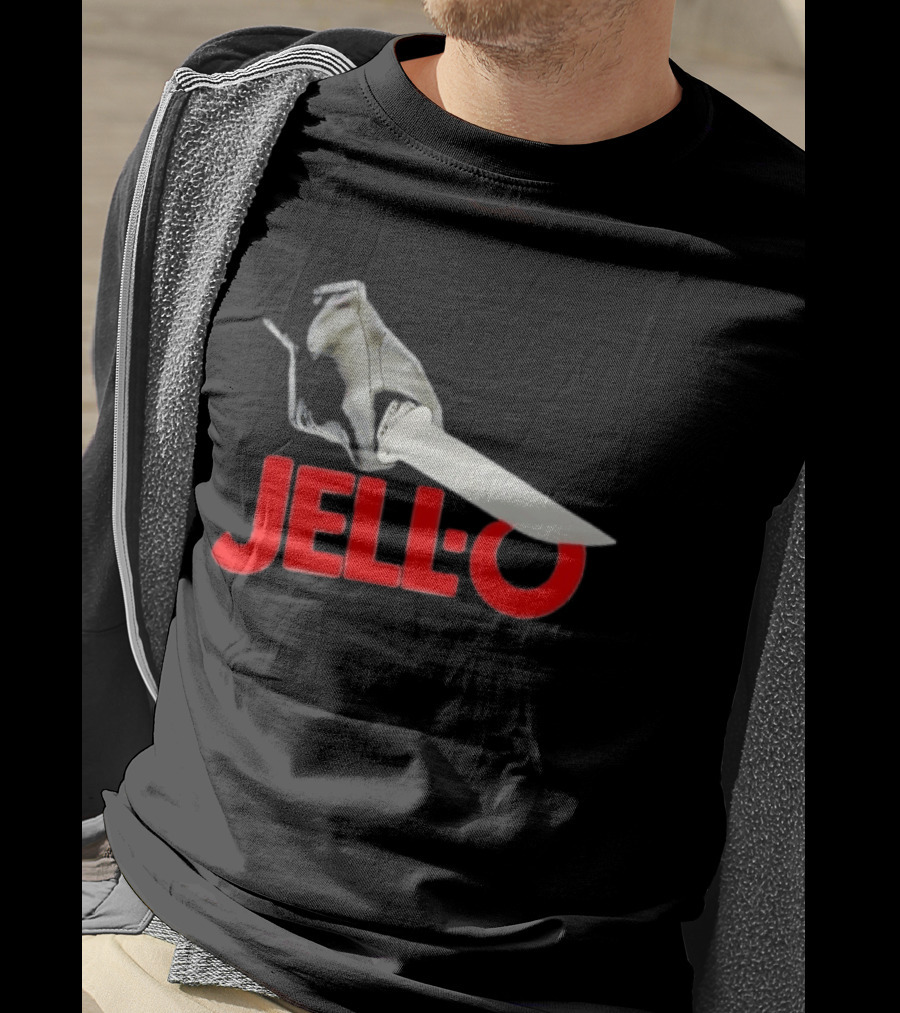 Jello With Gloved Hand Stabbing T-Shirt