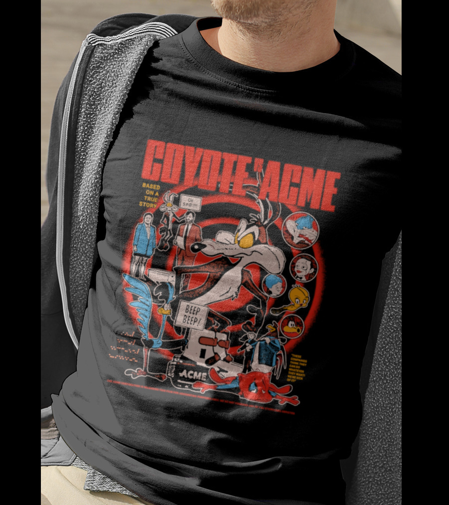 Coyote Vs Acme Based On A True Story Warner Bros Animation T-Shirt