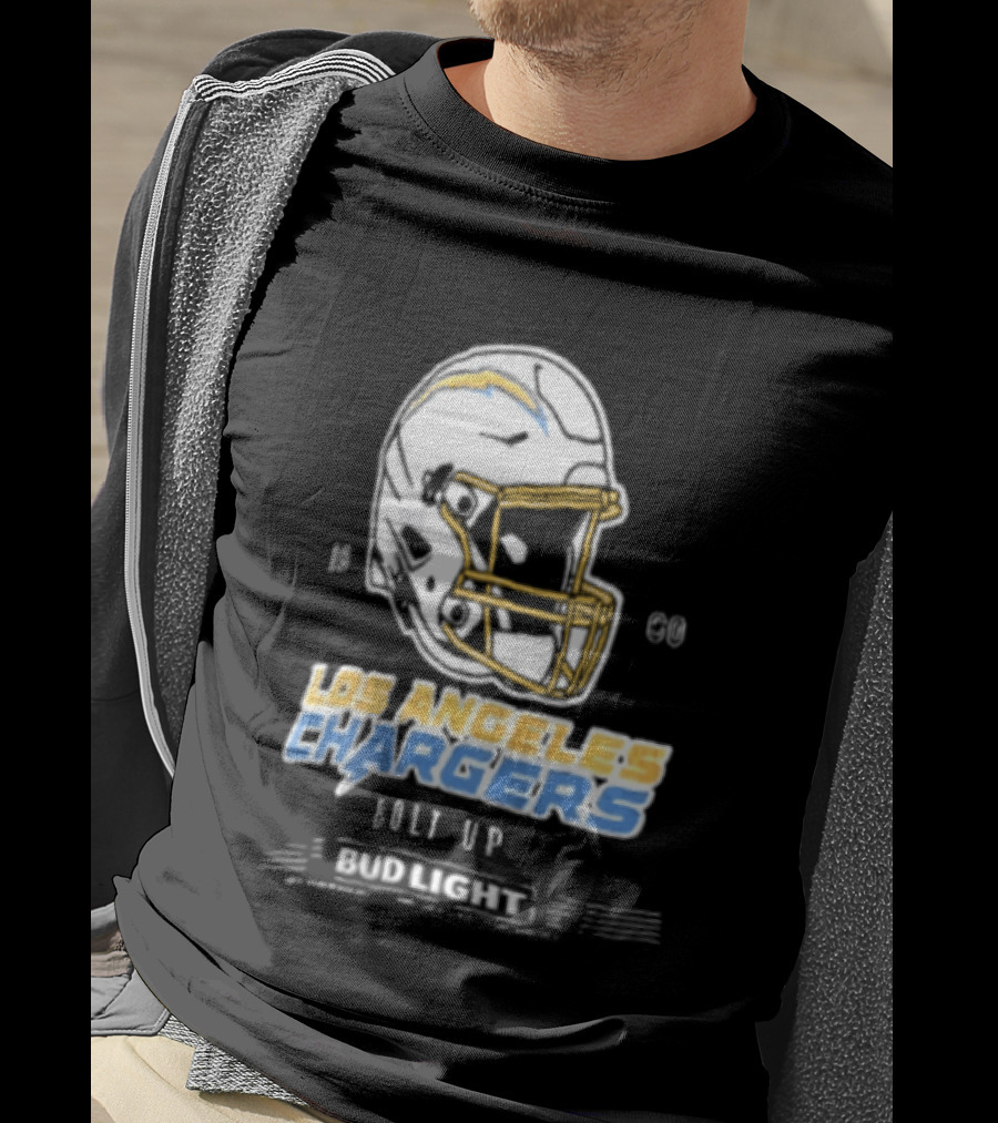 Los Angeles Chargers Bolt Up Bud Light Football 1960 T-Shirt