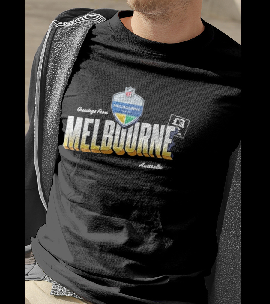 Los Angeles Rams NFL Melbourne Australia Game 2026 Greetings T-Shirt