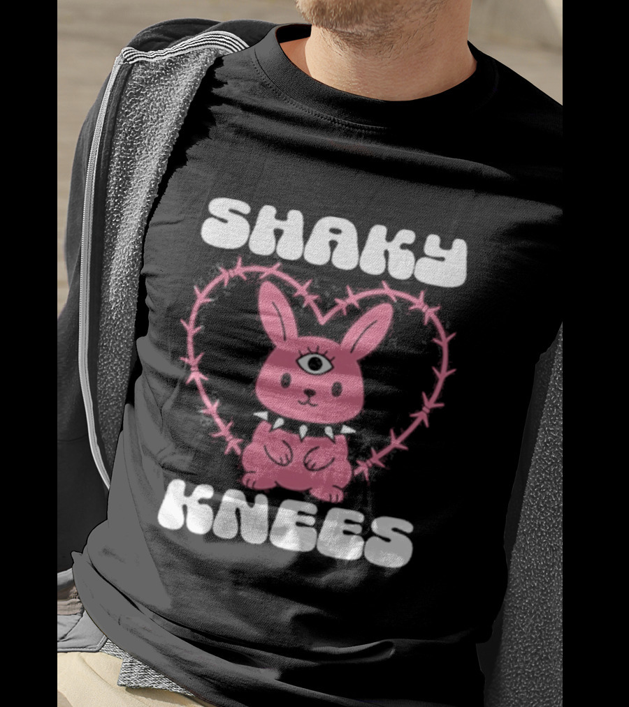 Shaky Knees 2025 Pink Bunny Heart T-Shirt