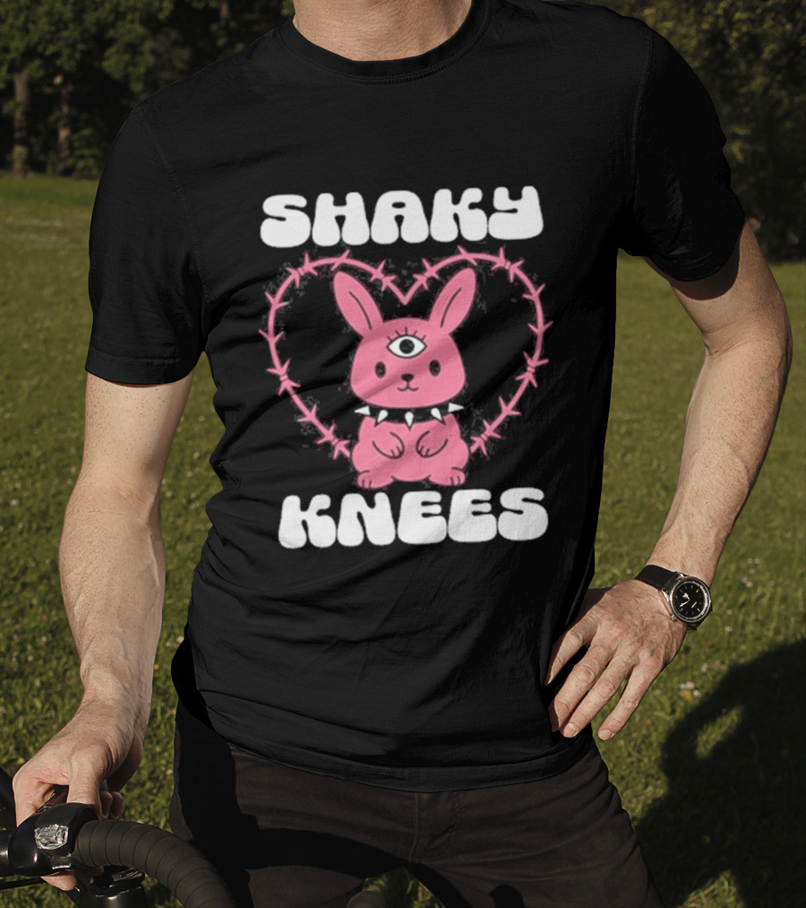 Shaky Knees 2025 Pink Bunny Heart T-Shirt