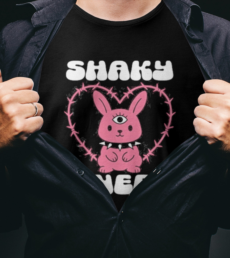Shaky Knees 2025 Pink Bunny Heart T-Shirt